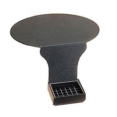 Cal-Mil DM005 Black 6" Round Support Drip Minder