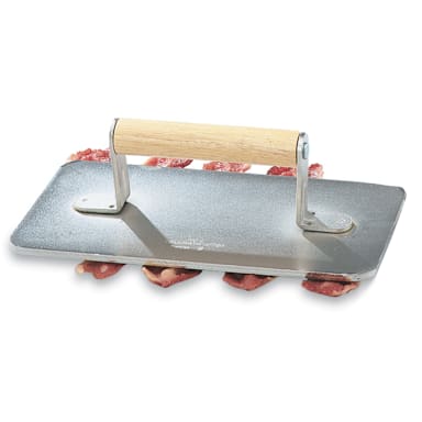 Vollrath® 47709 Cast Aluminum Steak Weight with Wooden Handle