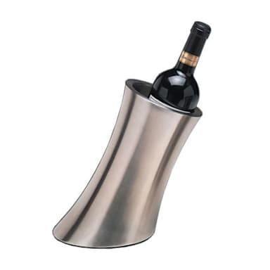 American Metalcraft SLWC2 New Wave Brushed S/S Slanted Wine Cooler
