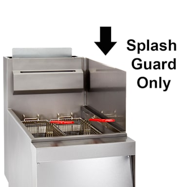 Vulcan VSPGARD-G/E Stainless 10" Splash Guard for Electric Fryers