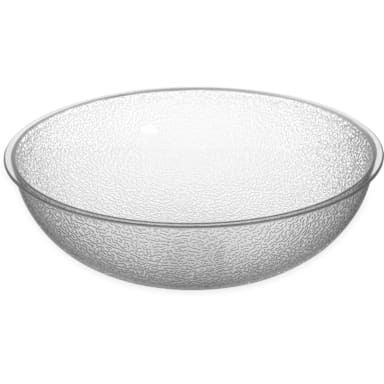 Carlisle 721207 5.5 Qt. Clear Round Pebbled Bowl