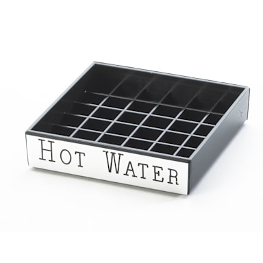 Cal-Mil 632-3 Square 4" "Hot Water" Spigot Drip Tray