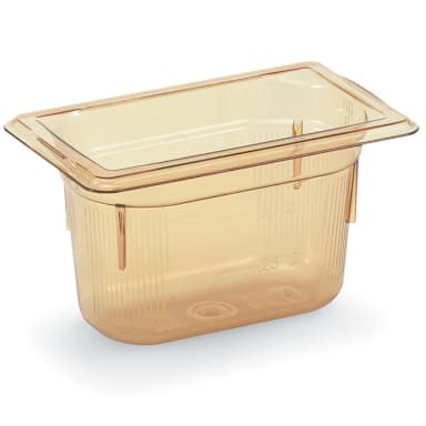 Vollrath 9092410 Super Pan® Amber 1/9 Size x 2.5" D Food Pan