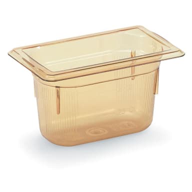 Vollrath 9094410 Super Pan® Amber 1/9 Size x 4" D Food Pan
