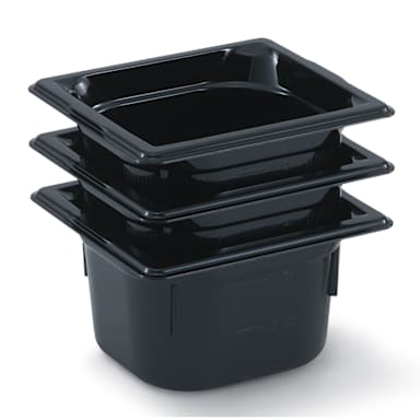 Vollrath 9064420 Super Pan® Black 1/6 Size x 4" D Food Pan