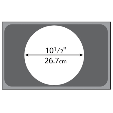 Vollrath® 19189 10-1/2" Single Opening S/S Adaptor Plate