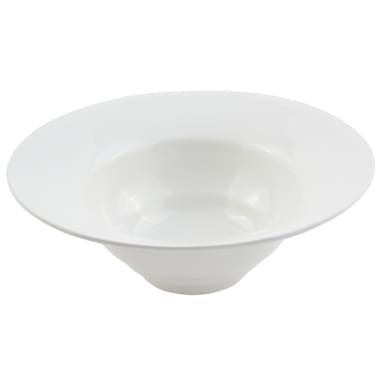 Bon Chef 9172 WHITE Sandstone 15-7/16" Wide Rim Bowl