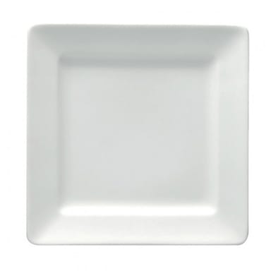 1880 Hospitality F8010000117S Bright White 6.25" Square Plate - 36/CS