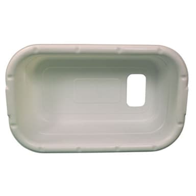 AyrKing B-302 White 7-3/4" Plastic Lug With Hole