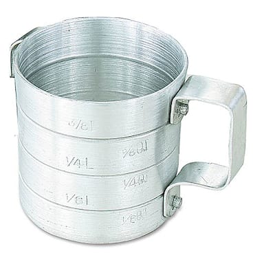 Browne Foodservice M05 Aluminum 0.5 Qt. Dry Measuring Cup