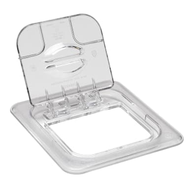 Cambro 60CWL135 Camwear Clear 1/6 Size Solid Food Pan FlipLid