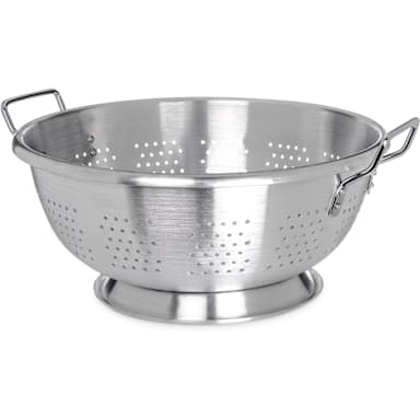 Carlisle 60280 Standard Weight 16 Qt. Aluminum Colander