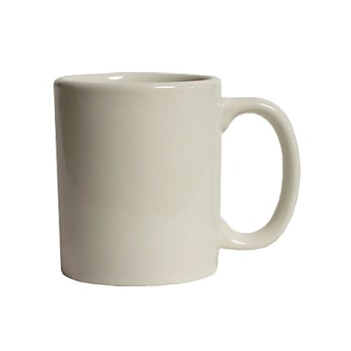 Tuxton BEM-1202 12 Oz. Eggshell C-Handle Mug