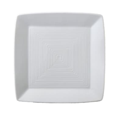 Vertex China ARG-S21 Signature 12" Square Embossed Plate - Dozen