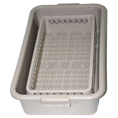 Traex® 1393 Open Half Rack Silverware Soak Rack with Half Tub