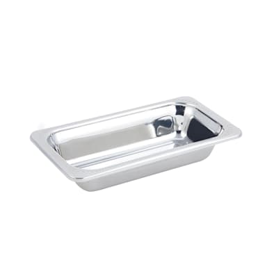 Bon Chef 5415 Laurel Stainless Steel 1/3 Size 1 Qt. Food Pan