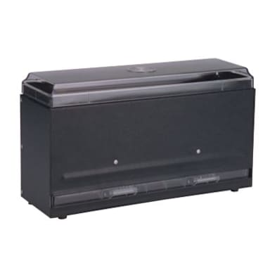 Traex 3821-06 Black Super Straw Boss 1-Sided Bulk Straw Dispenser