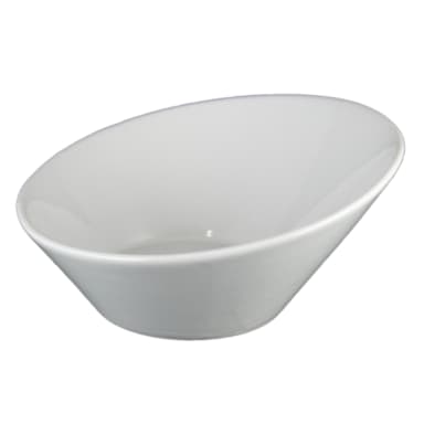 Vertex® China ARG-IC5 Signature 8 Oz. White Incline Bowl