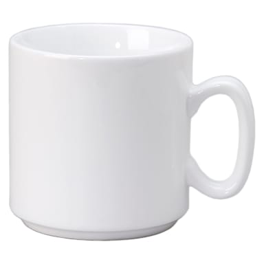 Vertex China SM-RB Rubicon 10 Oz. Stackable White Summit Mug