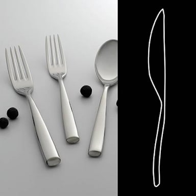 Worthy, Noble & Kent 5315S046 Zen HSH Standing Butter Knife - Dozen