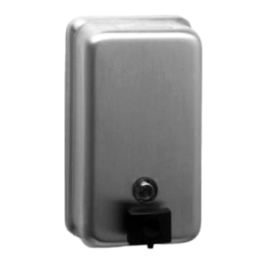 Bobrick B-2111 Surface Mounted 40 Oz. Vertical Soap Dispenser