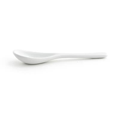 FOH FSP006WHP24 Porcelain 4" Condiment Spoon