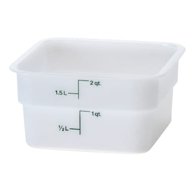 Cambro 2SFSP148 White Camwear CamSquare 2 Qt. Container