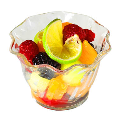 Cambro SRB5CW135 Clear 5 Oz. Plastic Serving Swirl Bowl