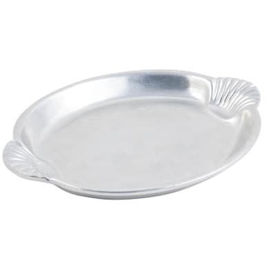 Bon Chef 2073 PEWTER Aluminum Rectangular Platter with Shell Handles