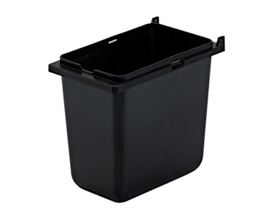 Server Products 87203 6" Deep 1/9-Size Black Plastic Jar