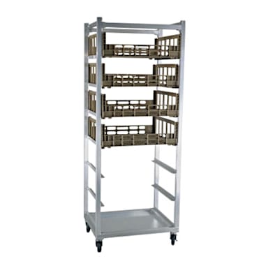 New Age 95136 Aluminum Mobile Full Height Produce Crisper Rack