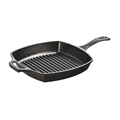 Lodge® L8SGP3 10.5" Square Cast Iron Grill Pan