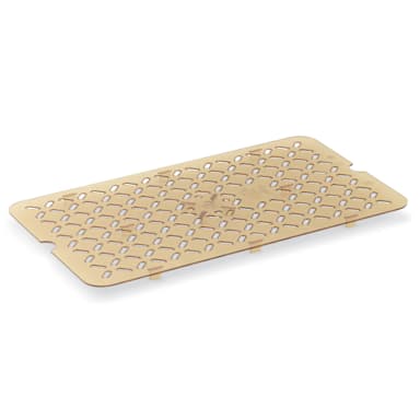 Vollrath 23300 Super Pan 1/3 Size High Temp Amber Plastic False Bottom