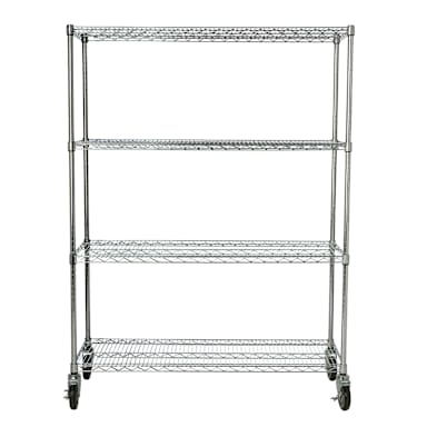 Rubbermaid FG9G8000CHRM 4 Shelf Mobile Rack f/ Presage Ingredient Bins