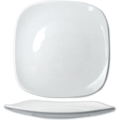 International Tableware QP-7 Porcelain 7.75" Square Plate