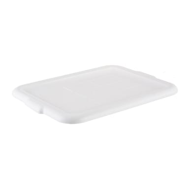 TableCraft 1531W White 21.75" x 16" Tote Box Cover