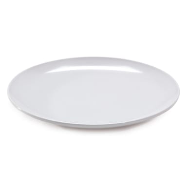 G.E.T. 207-5-W Siciliano White Melamine 10.5" Round Plate - Dozen
