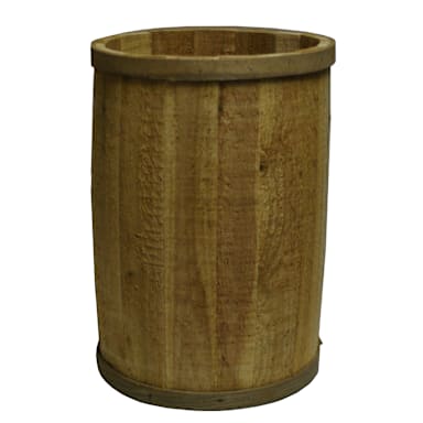 Bradbury Barrel 1418B RUSTIC 14"D x 18"H Rustic Wooden Barrel