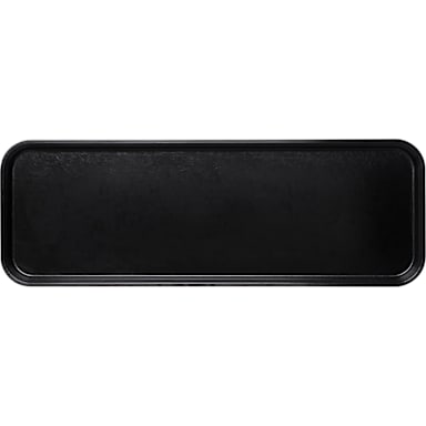 Carlisle 269FMT309 25-1/2" x 8-3/4" Ebony Fiberglass Tray