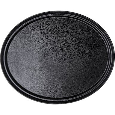 Carlisle 2700GR2004 Griptite 2 Black 27 x 22.5 Oval Tray
