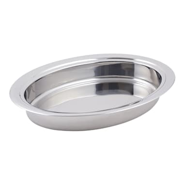 Bon Chef 20201 Stainless 20" Stackable Oval Food Pan for Chafer