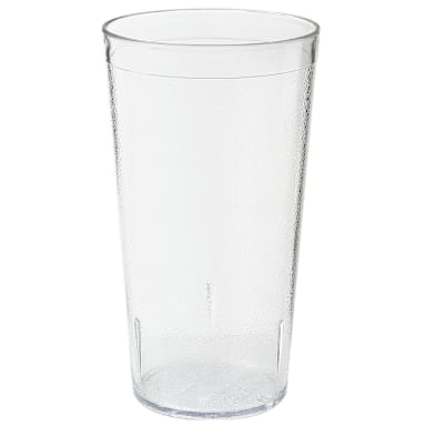 G.E.T. 6616-1-CL Textured Clear 16 Oz. Tumbler - Dozen
