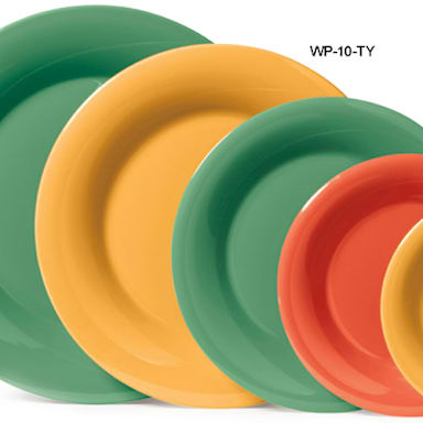 G.E.T. WP-10-TY Mardi Gras Tropical Yellow 10-1/2" Plate - Dozen