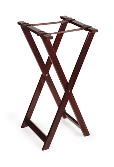 G.E.T. TSW-103 Mahogany Hardwood 31.5" Tray Stand