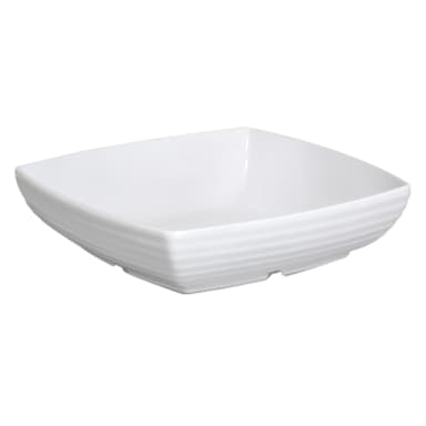 G.E.T. ML-69-W Milano White 4 Qt. Square Bowl - 6 / CS