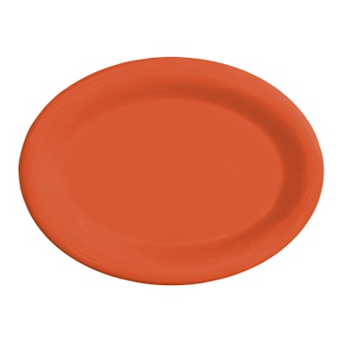 G.E.T. OP-120-RO Mardi Gras Rio Orange 12" x 9" Platter