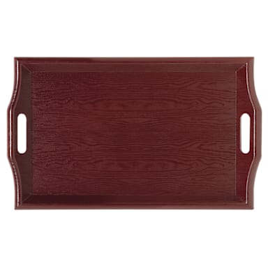 G.E.T. RST-2516-M 25" x 16" Mahogany Room Service Tray