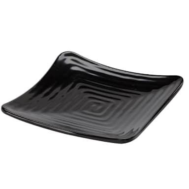 G.E.T. ML-64-BK Milano Black 11.75" Square Plate
