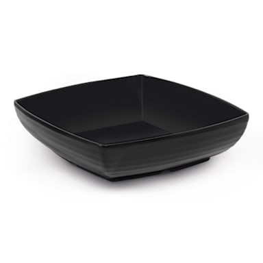 G.E.T. ML-68-BK Milano Black 3 Qt. Square Bowl