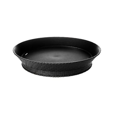 G.E.T. RB-880-BK Black Polypropylene 10.5" Textured Basket - Dozen